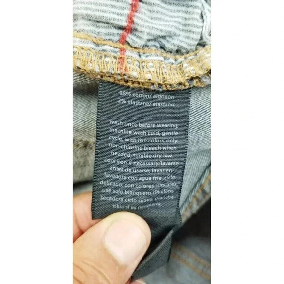 Tommy Hilfiger Size 8 Womens Embroidered Pocket Logo Blue Denim Jeans 28" Inseam - Picture 13 of 13